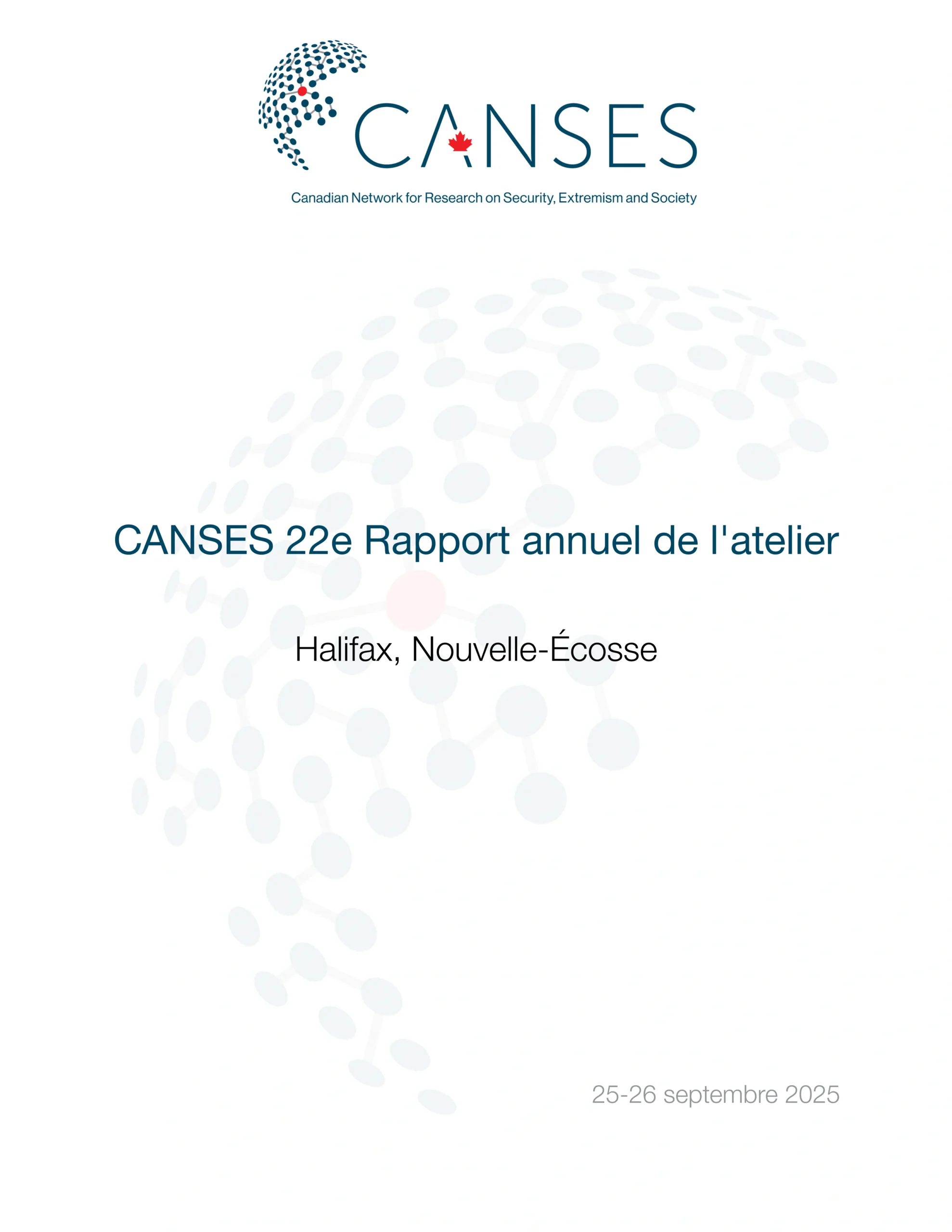 CANSES 2nd Annual Workshop (EN) Cover Page