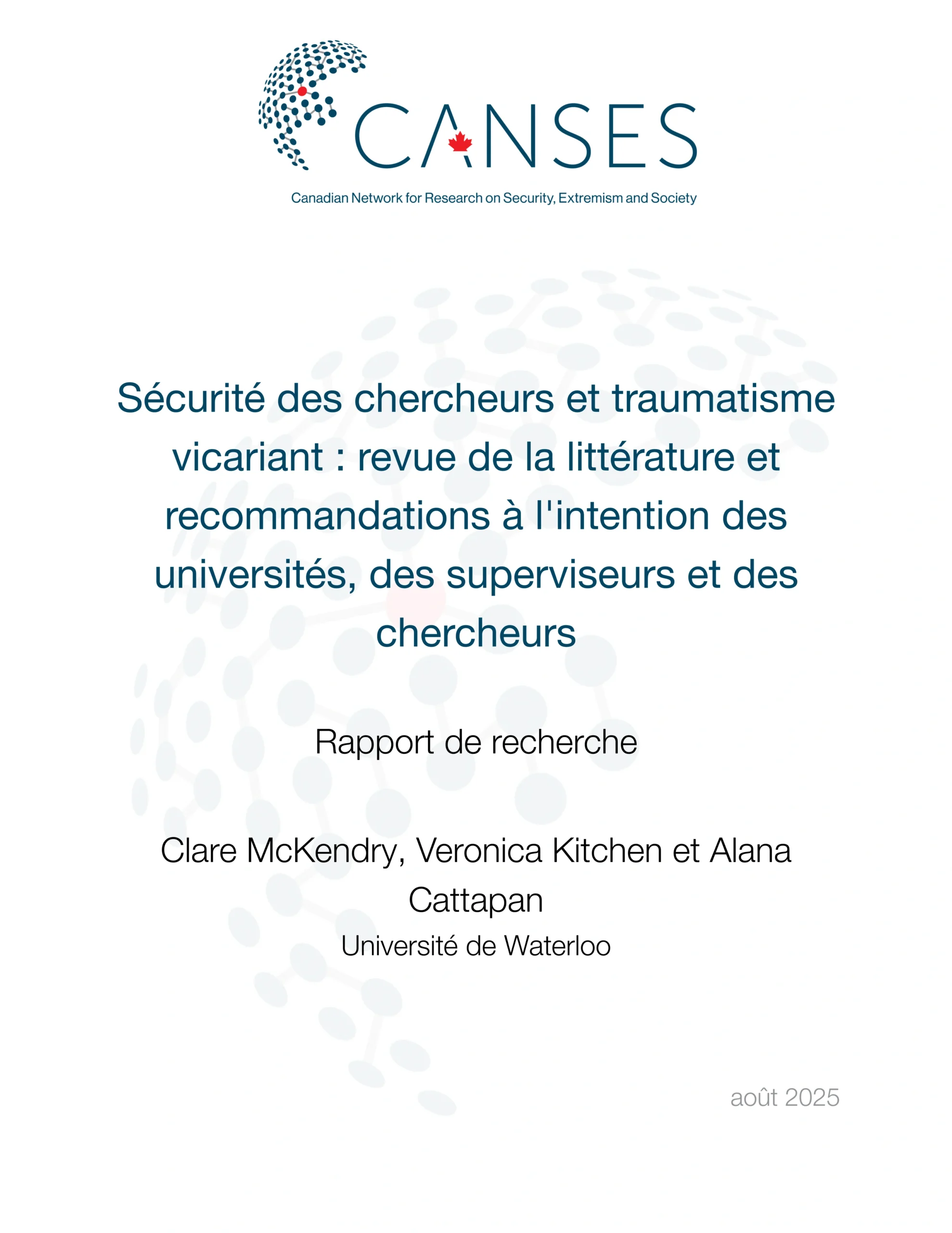 Research Safety and Vicarious Trauma (EN) Cover Page